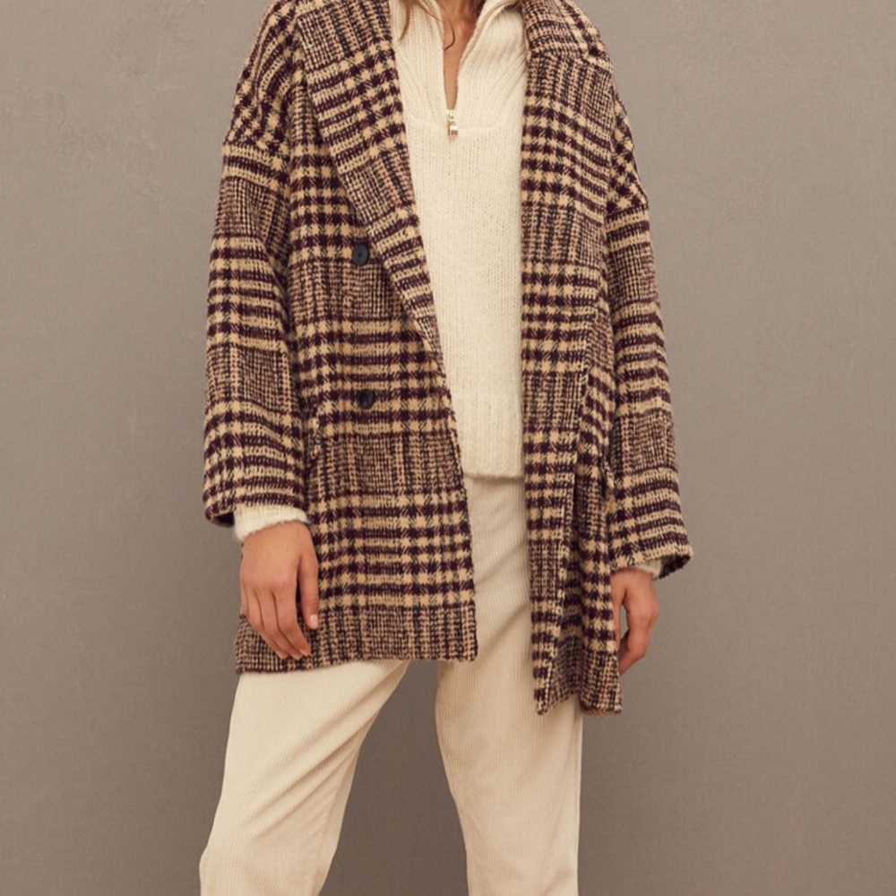 Ba&sh Paris Manteau Arty Coat Beige size small